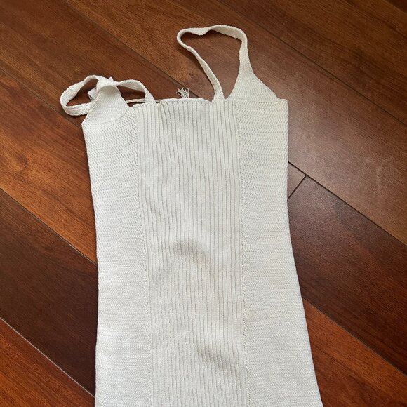 *NWT* Maurie + Eve crochet Jamila dress crisp white XS - Picture 6 of 7